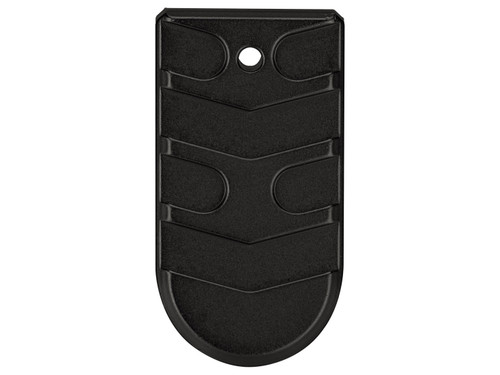 NDZ for Glock 43X, 48 Magazine Floor Plate with Finger Extension, Aspis Cut - Bottom View