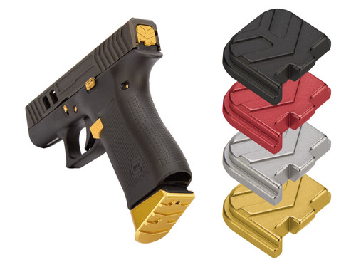 NDZ Glock 43X 48 43 Rear Slide Cover Plate, Aspis Cut - Multiple Colors