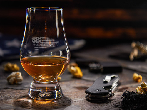 NDZ Glencairn Whiskey Glass Set with Custom Laser Engraving - Promo Shot 1