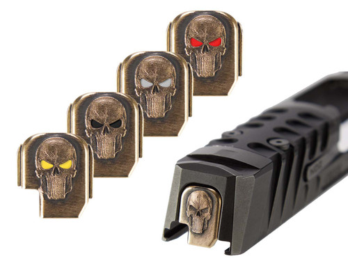 NDZ Sig P365 Series NDZ Skull Rear Slide Plate Solid Brass - Multiple Variations