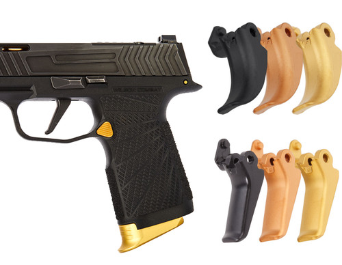 Sig P365, P365XL Custom Coated Triggers - Flat & Curved - Multiple Variations