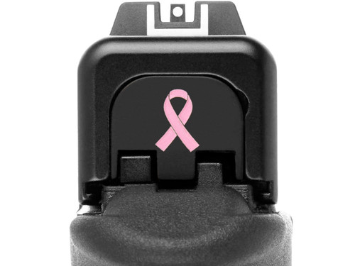 NDZ Cancer Awareness for Glock Rear Slide Cover Plates - On the Gun