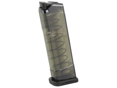 ETS Glock 42 9 Round Carbon Smoke See-Through Magazine, .380 Cal - Angled View Right