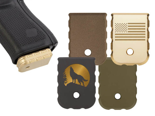NDZ for Glock V-Series Extra Thick Magazine Floor Plate Heavyweight Brass - Multiple Variations