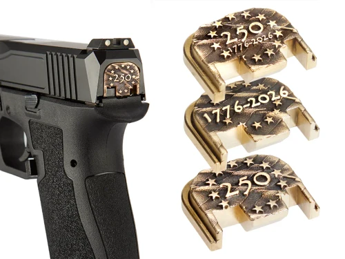 NDZ PSA Dagger USA 250th Anniversary Rear Plates, Brass - Multiple Variations