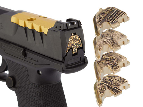 NDZ 3D Rear Plate for Walther PDP, Brass - Multiple Variations