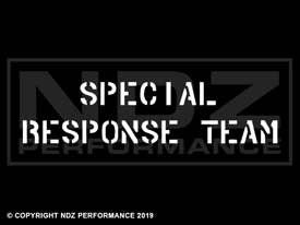 465 - Special Response Team Stencil Text