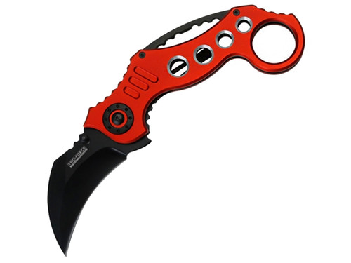 TAC-FORCE TF-578RD Karamabit 2.5" Spring Assisted Pocket Knife Red