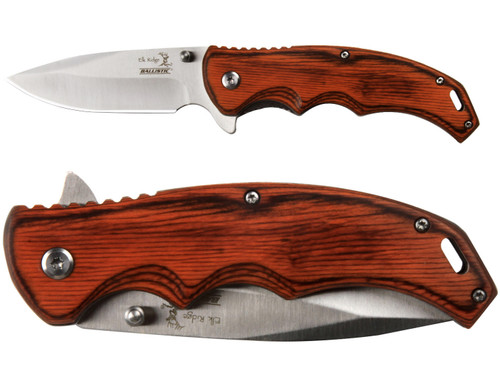 Elkridge 3.5" Spring Assisted Folding Pocket Knife ER-A004SW - Blade Open and Closed