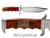 Elkridge 12.5" Full Tang Wood Handle Fixed Blade Knife ER-012 - Lasering Example