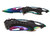 TAC-FORCE TF-705RB Skeleton 3.25" Rainbow Spring Assisted Folding Pocket Knife - All Angles