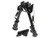 Leapers UTG Tactical Op Bipod - Picatinny Mount or Weaver Rail 5.9"-7.3" With QD Lever Mount TL-BP78q