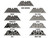 NDZ Serrated Custom Laser Engraved Utility Knife Blades - Design Chart 1