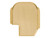 NDZ Sig P365 Series Rear Slide Cover Plate, Brass - Front View