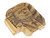 NDZ Sig P365 Series 3D Trump Rear Slide Cover Plate Brass - Angled View Front