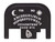 NDZ for Glock Halloween Rear Slide Cover Plates - Talking Board plate front Closeup