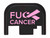 NDZ Cancer Awareness for Glock Rear Slide Cover Plates - Front View F Cancer
