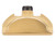 NDZ for Glock Gen 4-5 Grip Plug, Heavyweight Brass - Front View