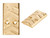 NDZ for Glock Gen 4-5 & Crossover MOS Optic Cover Plate Brass, Aspis Cut - Brass