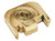 NDZ Ruger RXM 3D Design Rear Slide Cover Plates Solid Brass - Angled View Back