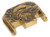 NDZ Ruger RXM 3D Design Rear Slide Cover Plates Solid Brass - Angled View Front
