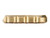 NDZ Glock V-Series Magazine Floor Plate Heavyweight Brass, 3D Designs - Side View