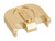 NDZ for Glock Gen 5 Brass Rear Plate, Aspis Cut - Angled View Rear