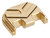 NDZ for Glock Gen 5 Brass Rear Plate, Aspis Cut - Angled View Front