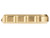 NDZ for Glock Gen 1-5 Magazine Floor Plate with Engraved Patterns, Brass - Side View