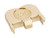 NDZ for Glock Gen 6 & V-Series 3D Design Rear Slide Cover Plates, Brass - Back View