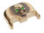 NDZ Glock Gen 6 & V-Series 3D NDZ Skull Rear Slide Plate, Brass - Top View