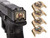 NDZ Glock Gen 6 & V-Series 3D NDZ Skull Rear Slide Plate, Brass - Multiple Variations