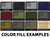 NDZ for Glock Gen 6 & V-Series Rear Plates, Brass - Color Fill Chart