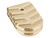 NDZ for Walther PDP Brass Extended Magazine Base Plate, Aspis Cut - Bottom View