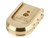 NDZ Walther PDP Brass Extended Magazine Base Plate, Aspis Cut - Angled View