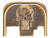 NDZ for Ruger RXM 3D NDZ Skull Rear Slide Plate, Brass - Notch Front View