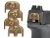 NDZ for Ruger RXM 3D NDZ Skull Rear Slide Plate, Brass - Multiple Variations