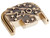 NDZ for PSA Dagger USA 250th Anniversary Rear Plates, Brass - Notch Angled View Front