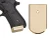 NDZ for Beretta 92 & 96 Extended Magazine Plate, Brass - Plate on the Gun