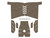 NDZ Textured Grip for Springfield Armory Echelon Compact, Granulate, Cut - Large, Flat Dark Earth