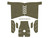 NDZ Textured Grip for Springfield Armory Echelon Compact, Granulate, Cut - Large, Olive Drab Green