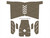 NDZ Textured Grip for Springfield Armory Echelon Compact, Granulate, Cut - Medium, Flat Dark Earth