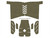 NDZ Textured Grip for Springfield Armory Echelon Compact, Granulate, Cut - Medium, Olive Drab Green