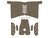 NDZ Textured Grip for Springfield Armory Echelon Compact, Granulate, Cut - Small, Flat Dark Earth