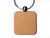 NDZ Square Wooden Key Chain - Front View