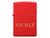 Zippo Matte Red Windproof Lighter - Laser Engraving Example