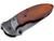 TAC-FORCE Spring Assisted Folding Pocket Knife - Textured Wooden Handle TF-910WD 3.3" Blade - Angled View Left