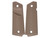 Magpul 1911 Pistol Grip Panel in Flat Dark Earth Cerakote with Trapezoidal Surface Projections - Complete Kit