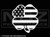 2024 - 4 Leaf Clover Outline US Flag