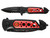 TAC-FORCE TF-637FD Fire Dept 3.25" Spring Assisted Folding Pocket Knife Black Red - All Angles